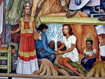 Diego Rivera Painting - Mural de la Comunidad Panamericana Rivera Diego Rivera